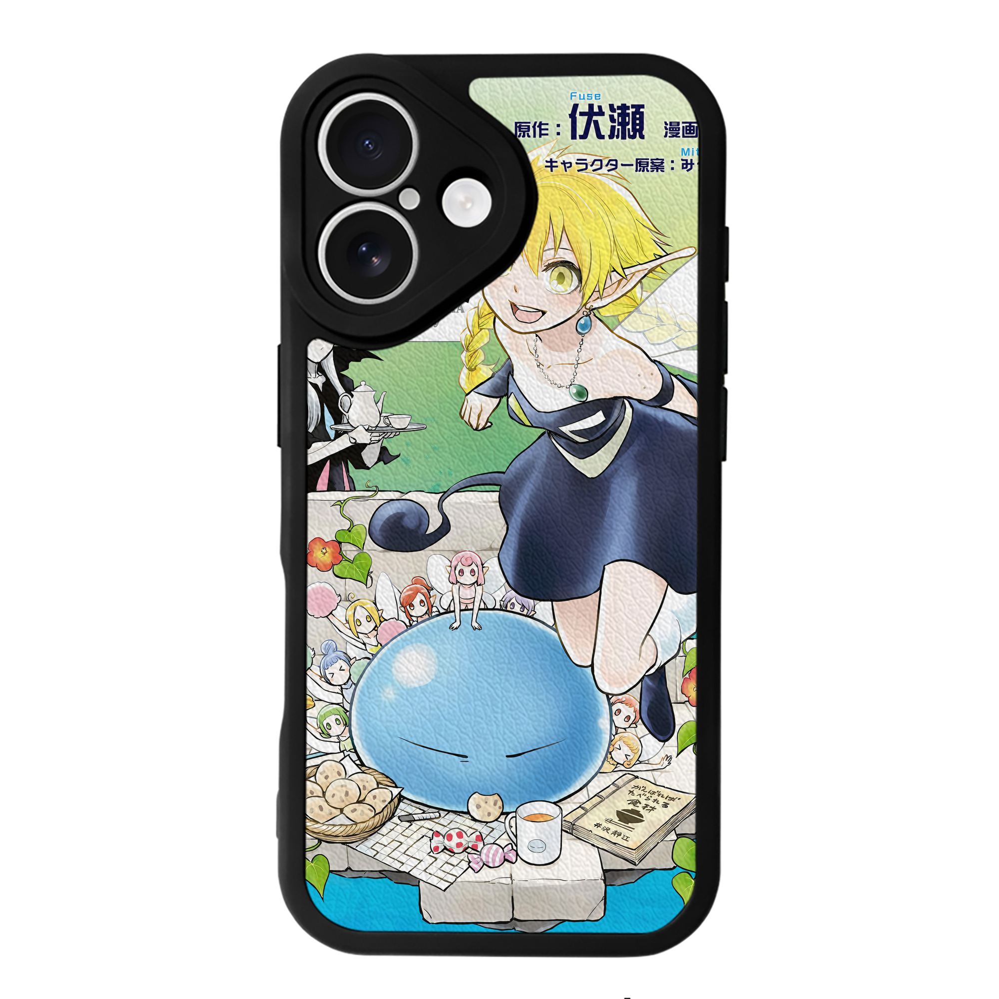 （画像用） 転スラ Regarding Reincarnated to Slime 【iPhone 16シリーズ対応】シリコンスマホケース（レザー調） 材質：シリコン